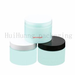 30pcs 150g green Plastic PET Mask Lotion Empty Cream Jars Cosmetic Packaging Refillable Bottles Containers wholesalegood package