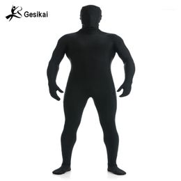 Gesikai Uomo Spandex Zentai Lycra Tuta intera da uomo Zentai Suit Personalizzato Seconda Pelle Calzamaglia Abito Costume di Halloween1