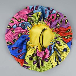 Baby Sleeping Cap Satin Bonnet For Beautiful Hair Double Deck Adjusted Size Round Caps 3 Colours