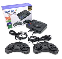 MD SG816 Super Retro Mini TV Video Game Console para Sega Mega Drive 16bit 8bit 600 Plus Classic Built-in Games com 2 games