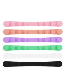 Face Mask Loop Extenders Coloful Design Soft Silicone Bandage Ear Rope Ear Strap Protector Anti Stip Face Mask Earloop Extender