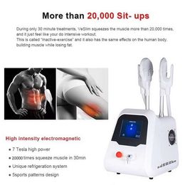 Magnetic Ems Muscle Stimulator slimming device HIEMT 7 Tesla Emslim Machine High-Intensity Focused electromagnetic body shape with double handles