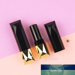 12.1mm 10/30/50pcs Diamond Square Black Empty Lipstick Tube Lip Balm Container Beauty Lipstick Shell Packaging Makeup Cosmetics