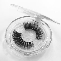 Mink Lashes 3D Silk Protein Mink False Eyelashes Soft Natural Thick Fake Eyelashes Eye Lashes Extension Makeup 36 Styles Round Box Packaging