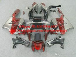 Fairing for KAWASAKI Ninja ZX9R 98 99 ZX-9R ZX 9R 1998 1999 ABS red silvr black Fairings set