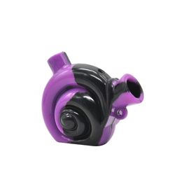 Creativity Snail Shape silicone pipe hand smoking pipes 2inches Unbreakable Tobacco tool