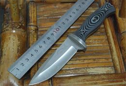 Y-Start Brandon Swordfish Fixed blade knife Satin AUS-8A blade Micarta handle leather sheath Hunting Tactical EDC Knife