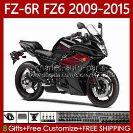 OEM Bodys For YAMAHA FZ 6R 6N 6 FZ6 R N 600 FZ-6R Red black 2009-2015 Bodywork 103No.148 FZ600 FZ6R FZ6N 2009 2010 2011 2012 2013 2014 2015 FZ-6N 09 10 11 12 13 14 15 Fairing