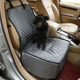 Pet Car Booster Front Seat Cover for Dog Cat Travel Portable Dog Seat Protection Non-Slip Safety Belt Waterproof Tool LJ201203