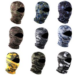 Tactical Multi Colour Camouflage Hood Outdoor Sports Gear Airsoft Paintball Shooting Equipment Full Face Protection Natura Pattern Mask