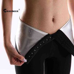 CHRLEISURE Silver Surface Leggings For Women Weight Loss High Waist Fitness Yoga Pants Shapewear Abdomen Breasted Sweat Leggings H1221