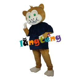 Mascot Costumes808 Brown Monkey Gorilla Mascot Costume Adult Cartoon Character Suit