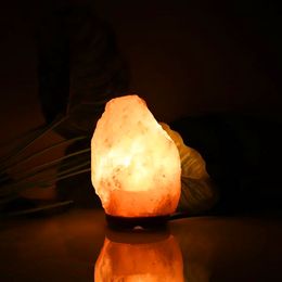 -Neues Design Premium Qualität Himalayan Ionic Crystal Salz Rock Lampe mit Dimmer Kabelschalter US-Sockel 1-2kg Nachtlichter