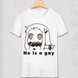 Kantai Collection T-shirt Anime T Shirt Women Short sleeve Tops Fashion Men soft Tees he is a gay cute funny design hipster Tee Y200104