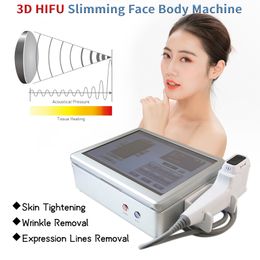 HIFU Machine Skin Lifting Tightening Body Slimming 8 Cartridges High Intensity Focused Ultrasound Beauty Salon Use Wrinkle Removal