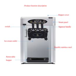 CE Certificate Ice Cream Machine For Desktop Used For Cafe Bars Restaurant Ice Cream Machine Taylor BL25O