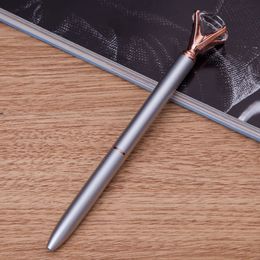 2022 new ball point pens Colours Creative Carat Big Diamonds Metal Pens Gem Crystal Ballpoint Pen Stationery HG