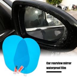 Car Rearview Mirror Waterproof Sticker Anti Fog Anti-Glare Rainproof Protective Film for Door Mirror 10x15cm