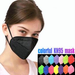 In Stock Disposable Face Masks for Adult Colourful Dustproof Breathable Protective Mask DHL Fast Free Delivery