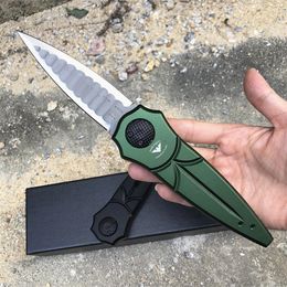 Outdoor Survival Folder Knife D2 Double Action Spear Point Blade Aviation Aluminium Handle Folding Knives 2 Handle Colours