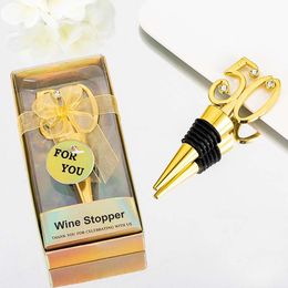 20PCS Number 50 Wine Stopper 50th Anniversary Wedding Favours Event Keepsakes 50th Birthday Gifts Wine Bottle Stopper