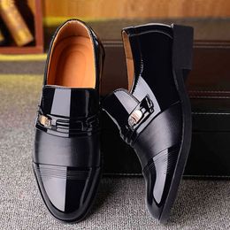 new men dress shoes high quality leather formal shoes men big size 38-48 oxford shoes for men fashion office