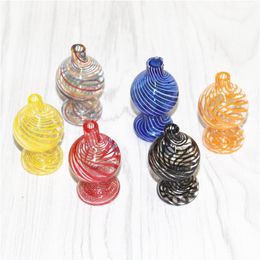 Smoking Colorful Glass Bubble Cap 26mm OD Glass Carb Caps for Flat Top Quartz Banger Nails Water Bongs Pipe Dab Rigs