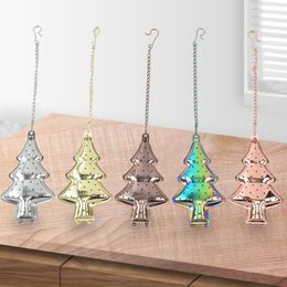 Coloured Tea Strainer 304 Stainless Steel Tea Infuser Gift Christmas Tree Tea Strainer Infuser Kitchen Tools LX4133