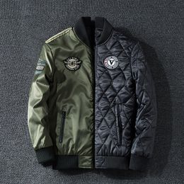 Autumn Windbreaker Men's Bomber Jacket Baseball Motorcycle Black Moto Pilot Coat Aviator Tactical Military Army Bomb Male Parkas 201111