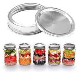 70MM/86MM Regular Mouth Canning Lids Bands Split-Type Leak-proof for Mason Jar Canning Lids Covers with Seal Rings SN2066