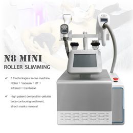 Portable N8 MINI vacuum roller message slimming machine cellulite removal fat loss shape beauty machines cavitation infrared RF beauty equipment