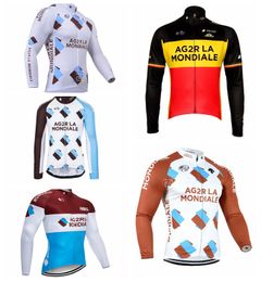 AG2R team Cycling long Sleeves jersey mens Cycling Clothing Quick-Dry Cycle Clothes Mountain Bicycle Wear Ropa Ciclismo 102101