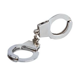 NEW Factory direct sale modelling keychains creative love handcuffs handcuffs key chain all metal mini version