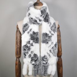 New Long women's winter fur scarf Plush warm men's scarf multicolor optional high quality gift knitted scarves