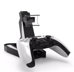 LED Ps5 Dual Charger Dock Mount USB Charging Stand For PlayStation 5 PS5 Gaming Wireless Controller With Retail Box
