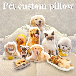 Photo customization pillow creative pet travel pillow photo almofada oreiller hold pillow shaped wedding decoration animal dog LJ200821