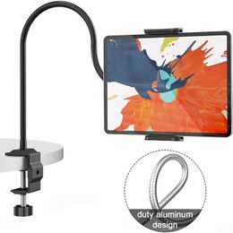 Gooseneck Tablet Mount Holder for Bed,Flexible Tablet Holder Arm for iPad iPhone Series/Nintendo Switch/Samsung Galaxy Tabs