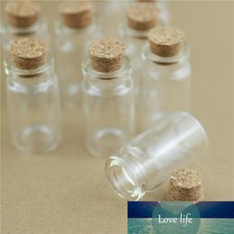 100pcs/Lot 8ml 22*40mm Storage Mini Glass Bottles With Cork DIY Crafts Jars Tiny Transparent Glass Bottles Wedding Gift