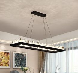 Einfache LED-Pendelleuchte für Esszimmer, Küche, Leuchte, 120 x 100 cm, Schwarz-Weiß-LED-Deckenpendelleuchte, Hängelampe, 110 V, 220 V