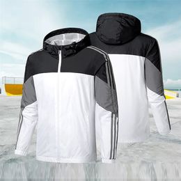 Men's Jacket Casual Spring Long Sleeve Hoodie Jacket Men Harajuku Windbreaker Jackets Hooded Streetwear Coat casaco masculino 201218