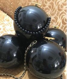 Christmas gift Black whit ball bag Handbag Fashion Party Shoulder Bag VIP Gift Handbag Camellia Pearl bags