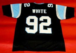 Custom Football Jersey Men Youth Women Vintage 92 REGGIE WHITE Rare High School Size S-6XL or any name and number jerseys