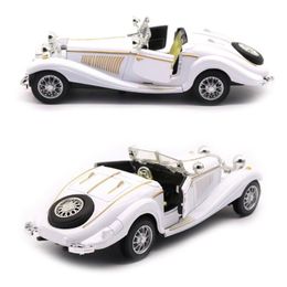 White Color 1:28 Scale 16.8CM Metal Alloy Diecasts 500K Classic Pull Back 1936 car model Vehicles Model Toys F Kids Collection LJ200930