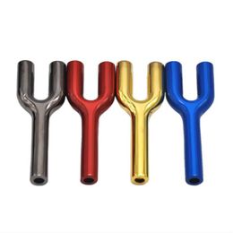 Hot selling metal pipe Y-shaped Colour portable pipe multi-purpose Mini pipe fittings