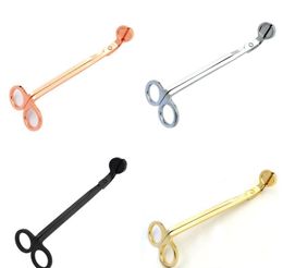 4 Colours Candle wick trimmer Oil Lamp Stainless steel Scissor Cutter Snuffers Tool 17.5*5.7cm Trim the wicks with ease High