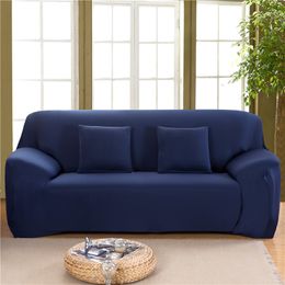 Elastic Sofa Cover for Living Room Solid Color Universal Sectional Couch Covers Spandex Stretch Sofa Covers 1/2/3/4 Seater 201119