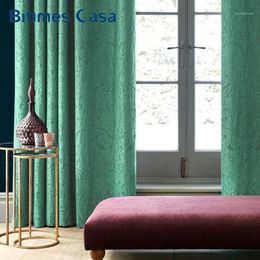 Customized Size 3D Embossed Velvet Blackout Windows Curtain Drape Panel For Living Room Bedroom Interior Home Decoration1