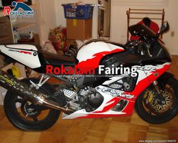 CBR 929 CBR900RR 929 Body 2000 2001 para HONDA CBR929RR 2000-2001 00 01 Kit de cares de motocicleta roja blanca (moldeo por inyección)