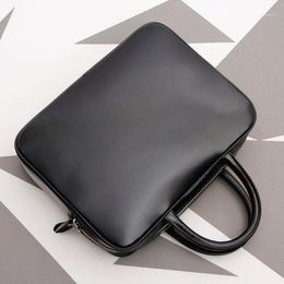 Briefcases Simple Men's Bag Genuine Leather Business Crossbody Large Capacity Handbag Laptop Briefcase.1