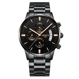 Best selling top orologio Masculino Men Watches Famous Top Brand Men's Fashion Casual Dress Watch NIBOSI Military Quartz Wristwatches Saat
